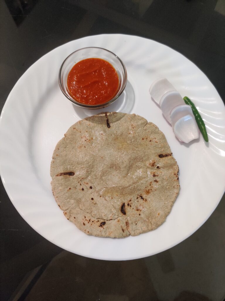 Indian Food Recipes Bajre Ki Roti Lehsun Ki Chutney